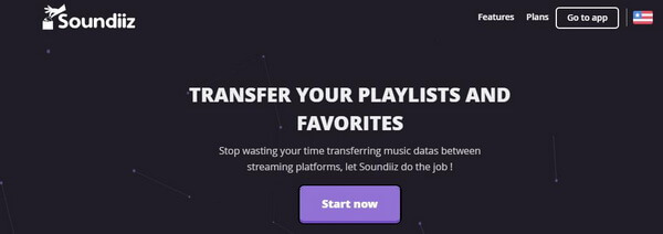 Soundiiz main page