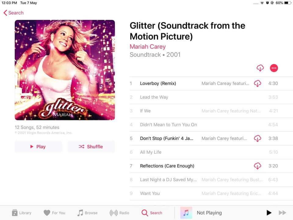 Apple Music kan ikke spilles