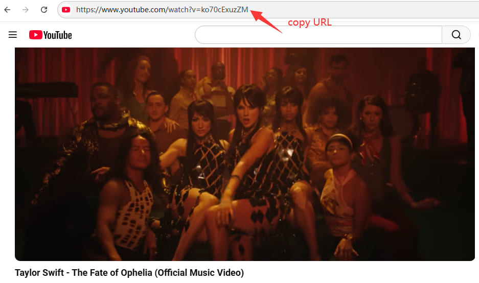 Taylor Swift music video url