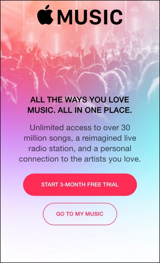 unisciti a Apple Music