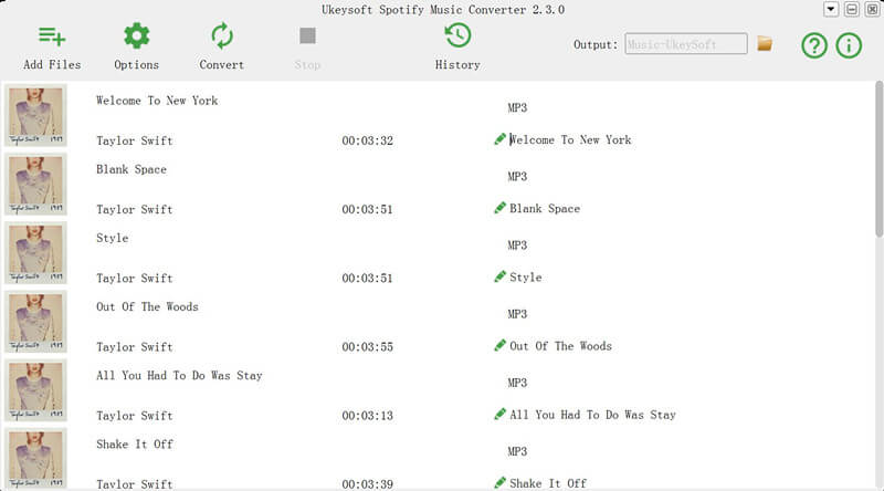 select spotify music