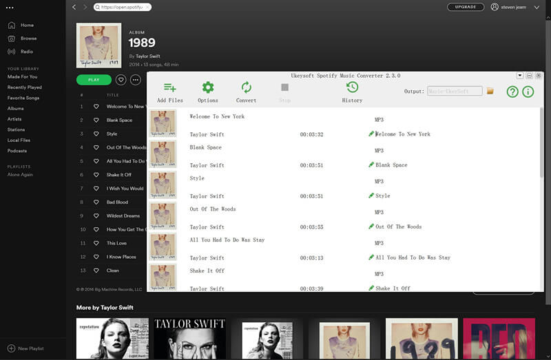 spotify songs added to ukeysoft