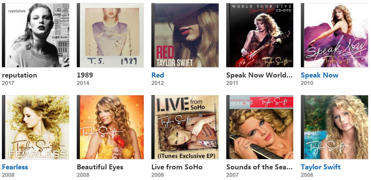 taylor swift album