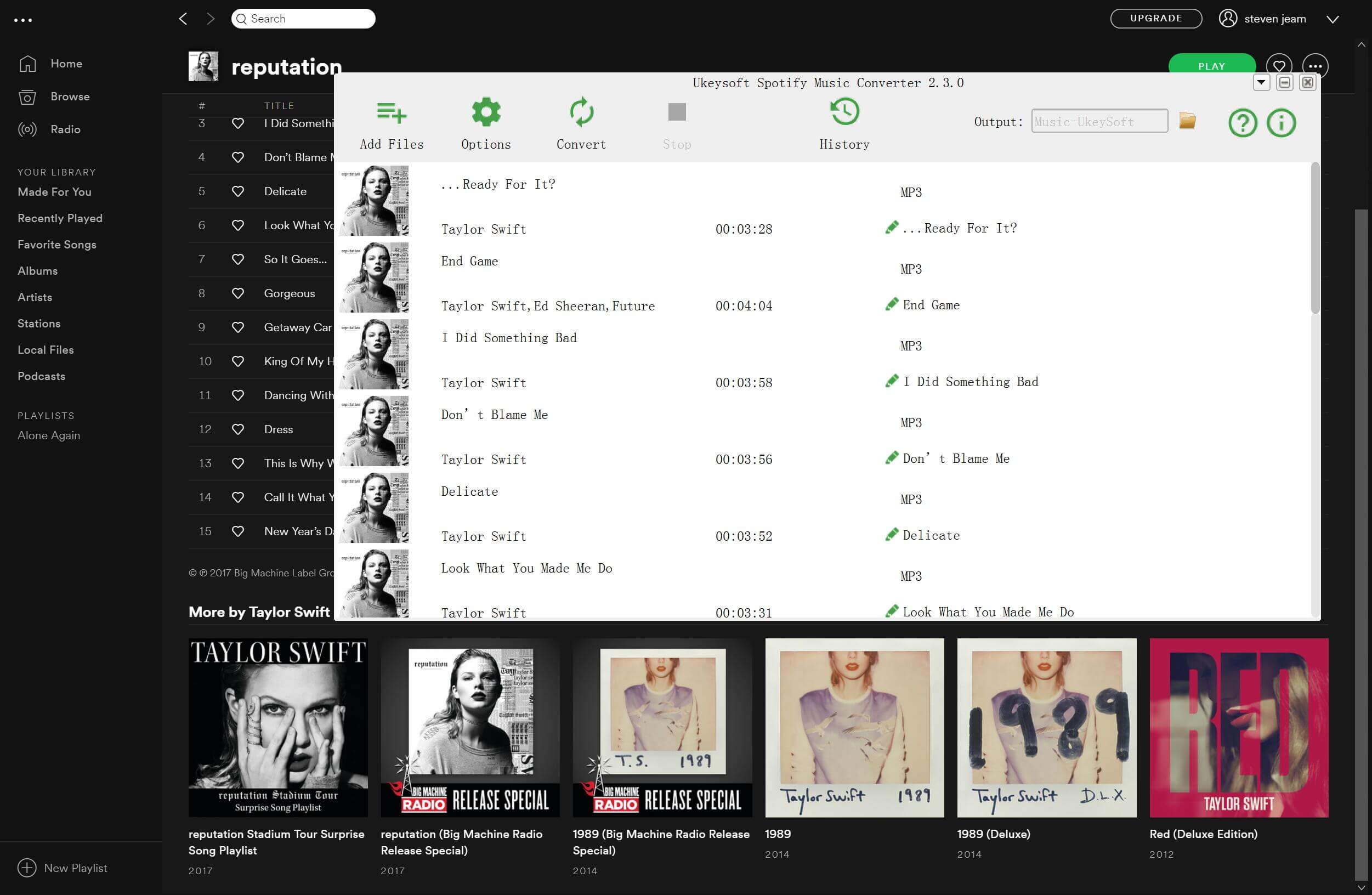 pemuat turun spotify ukeysoft