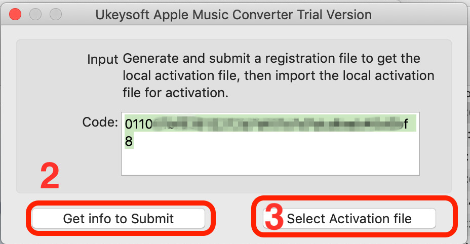 Активировать вручную Apple Music Converter