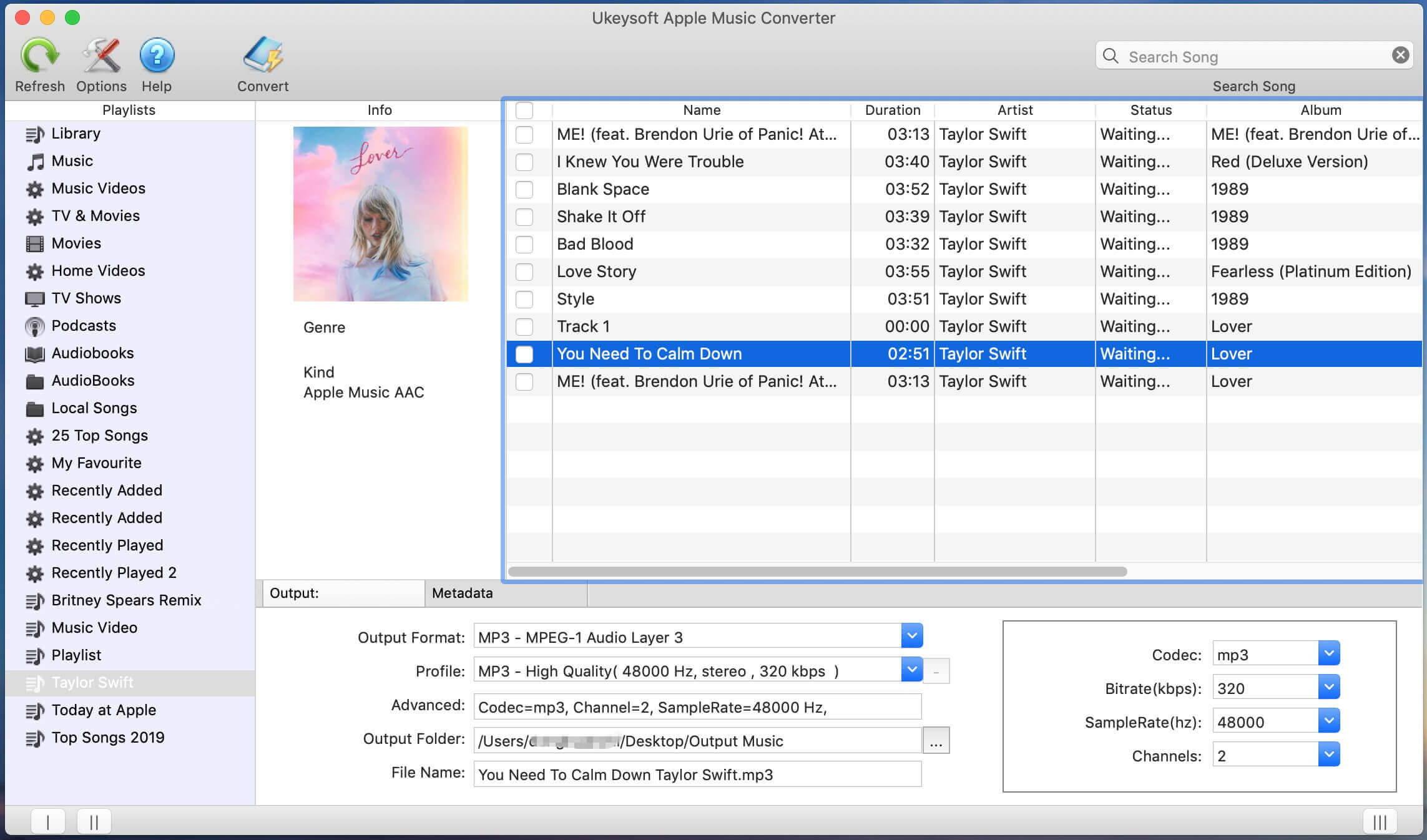 Start UkeySoft Apple Music Converter