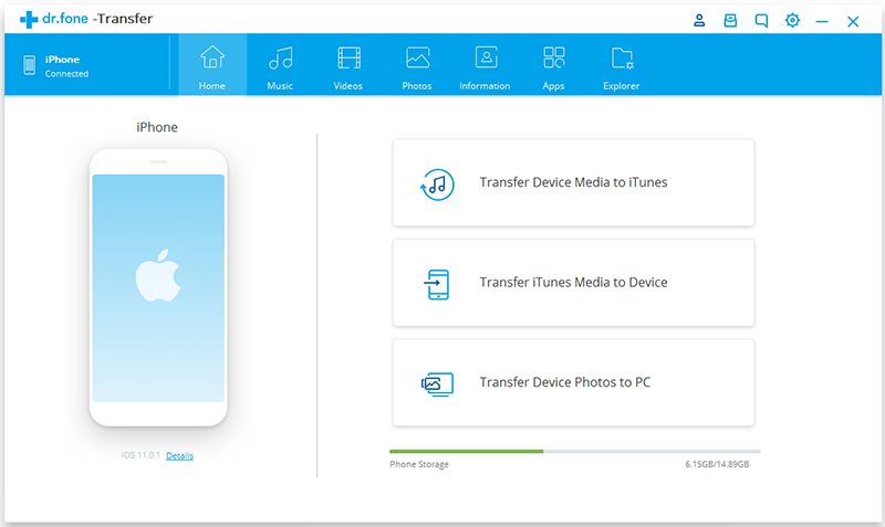 transferir datos a iphone