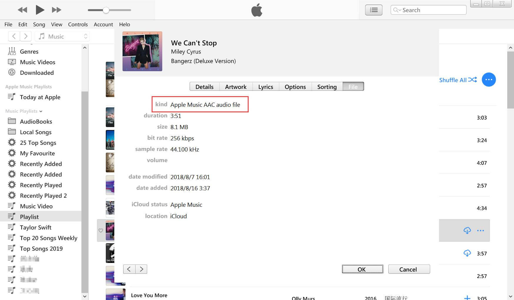 ไฟล์เสียง Apple Music AAC