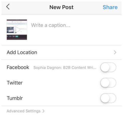 Share YouTube Videos to Instagram
