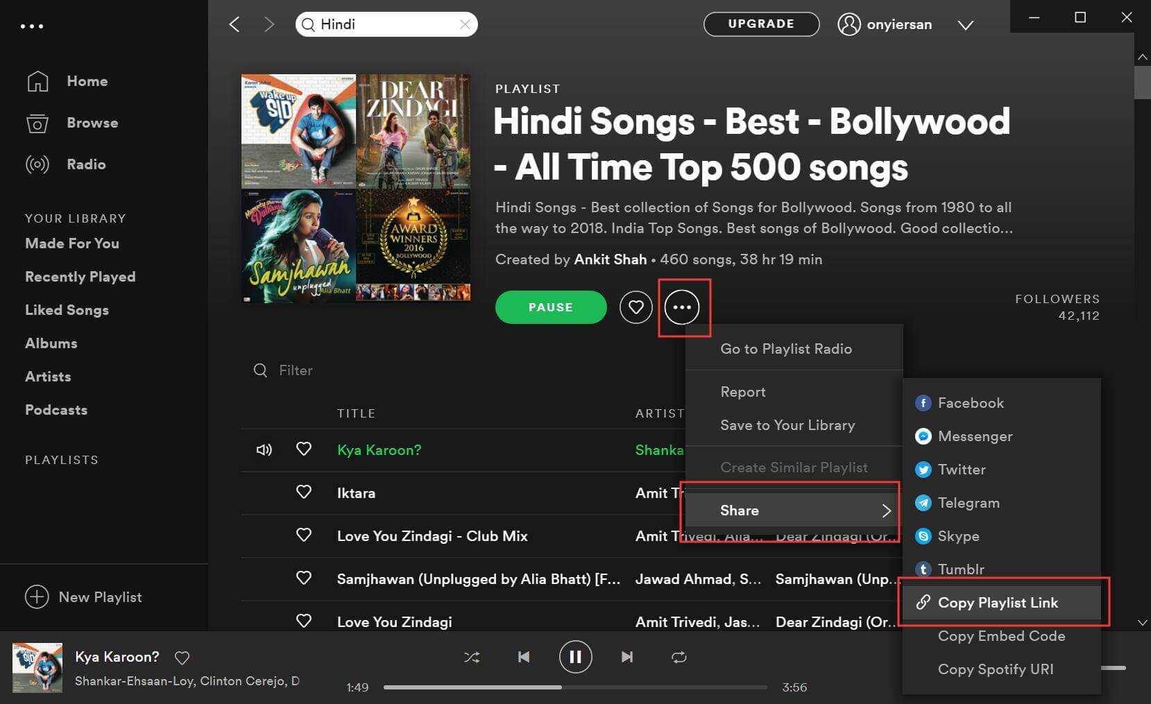 agregar canciones hindi al convertidor
