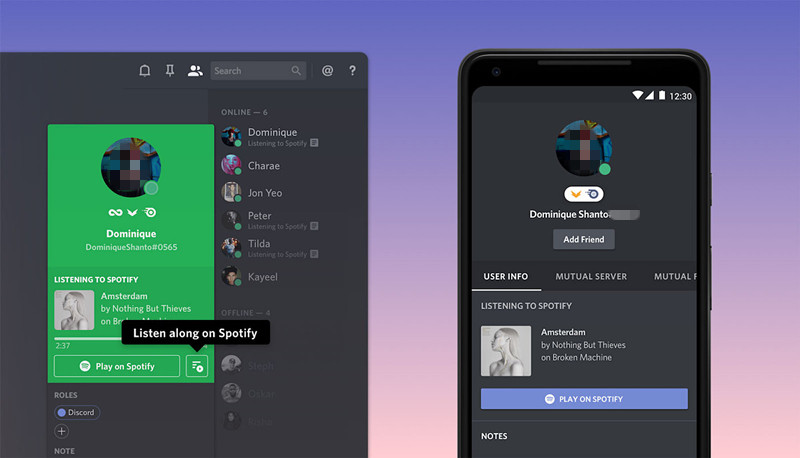 sambungkan Spotify ke Discord