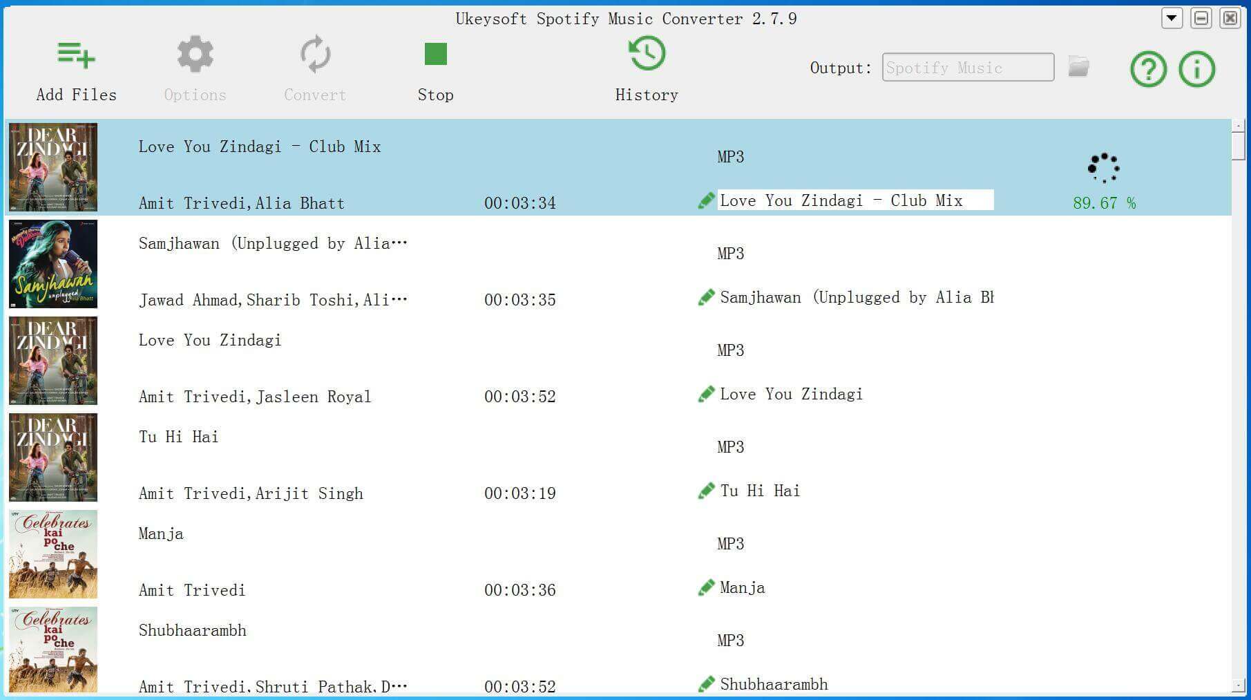 Descargar canciones en hindi de Spotify a mp3