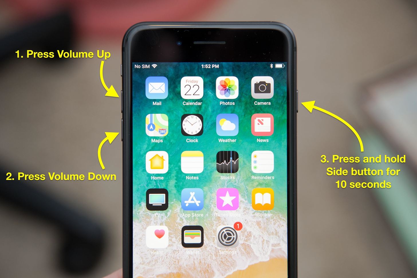 Force Restart iphone