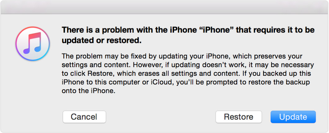 itunes restore iphone unlock