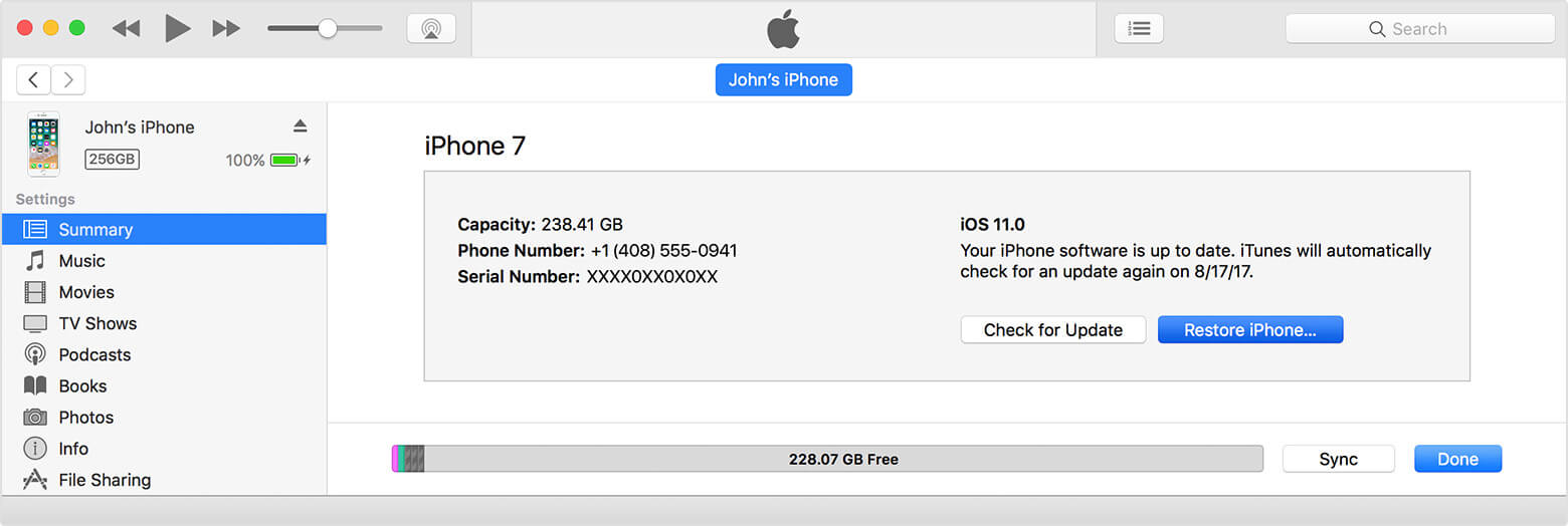 fix iphone black screen with spinning wheel with itunes