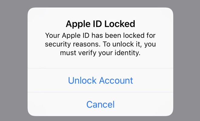 id apple bị khóa