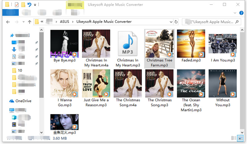 Apple Music MP3ファイル