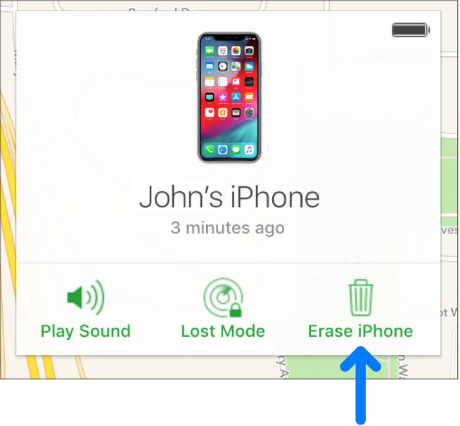 erase iphone find my iphone