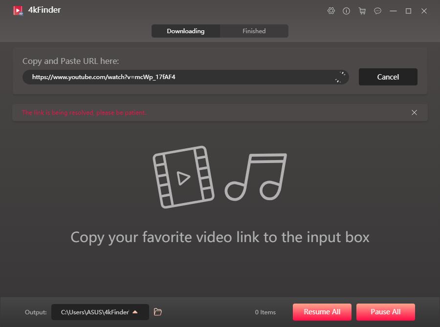 copy and paste video url