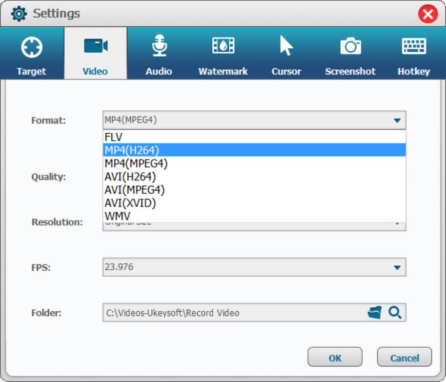 select output format