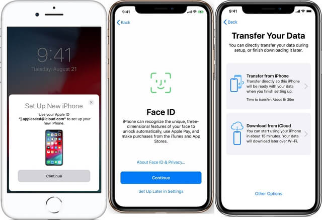 transfer data dari iphone ke iphone melalui migrasi iphone