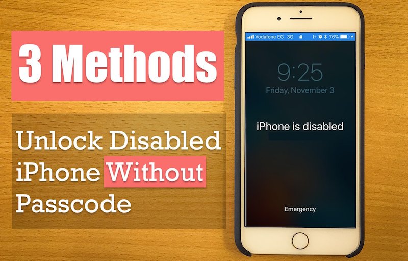 unlock disabled iPhone