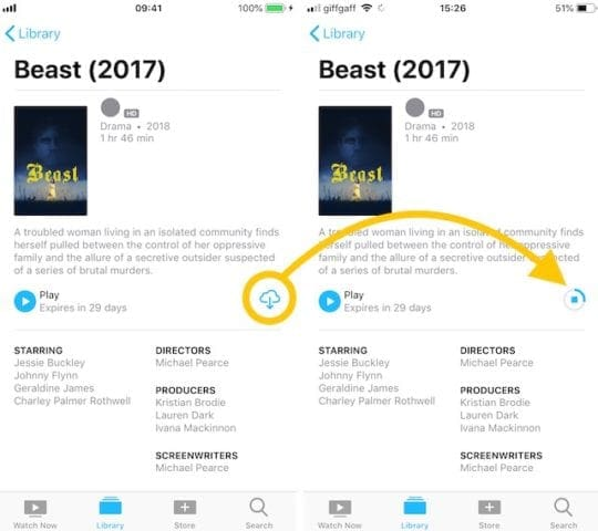 unduh sewa film itunes di iphone