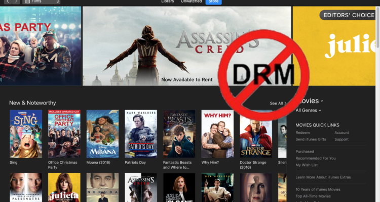 remove drm from itunes videos