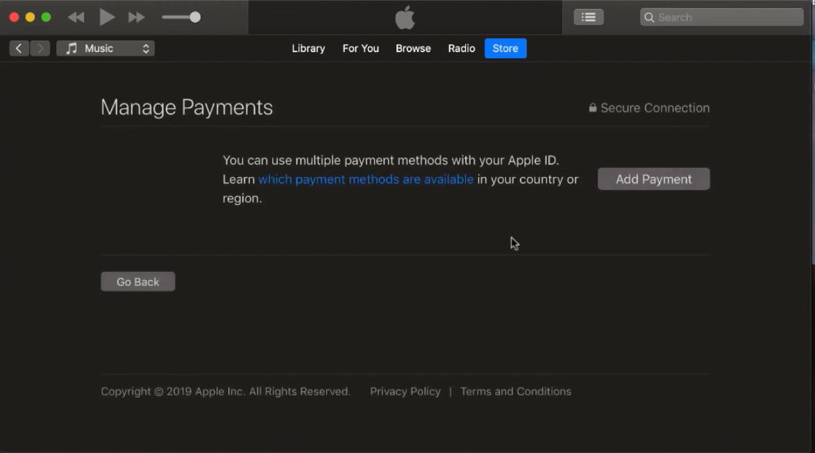 manage payments apple id