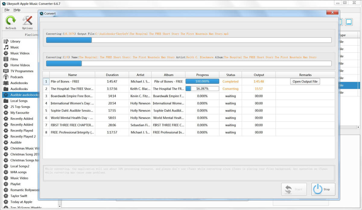 Supprimer le DRM du livre audio Audible AA