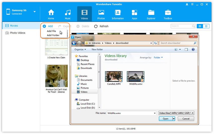 import video dari pc ke samsung galaxy s20