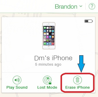 remove iphone password via iCloud find my iphone