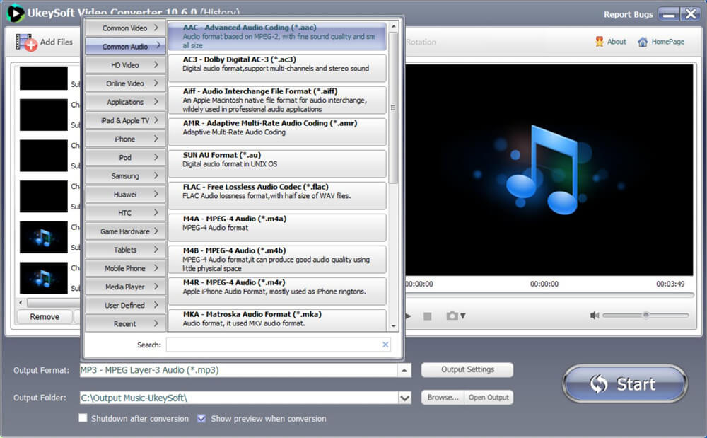 lebih banyak format output