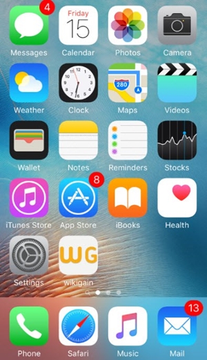 iphone homepage