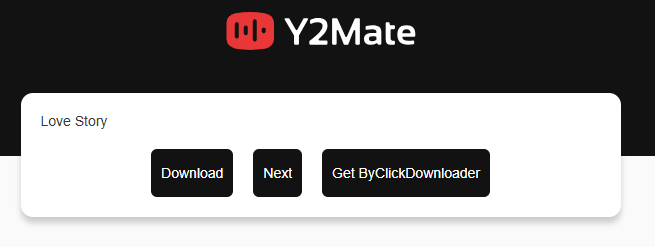 convert youtube to mp3 via Y2Mate