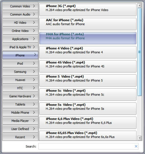 more output format