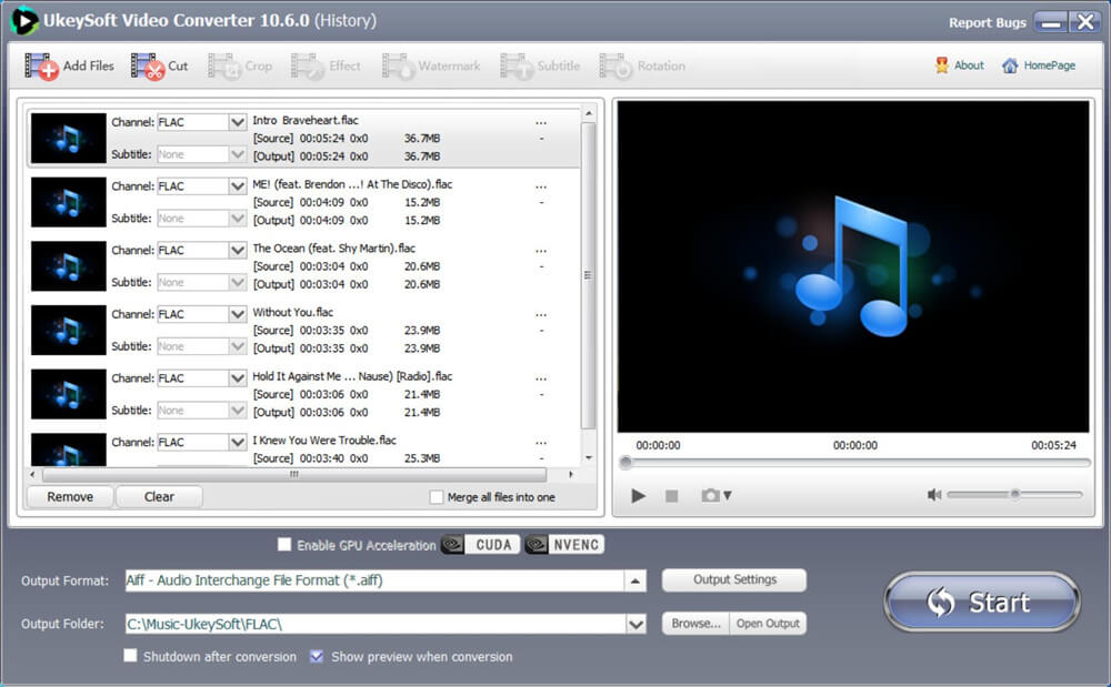 import flac to converter