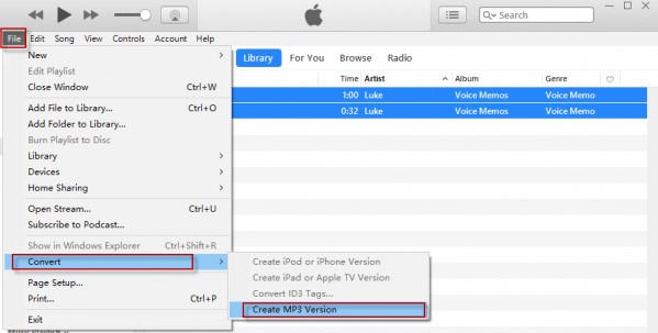 iTunesの音楽をmp3に変換する