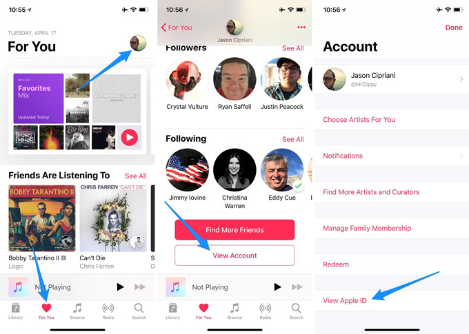 cancel apple music subscriptions from music app