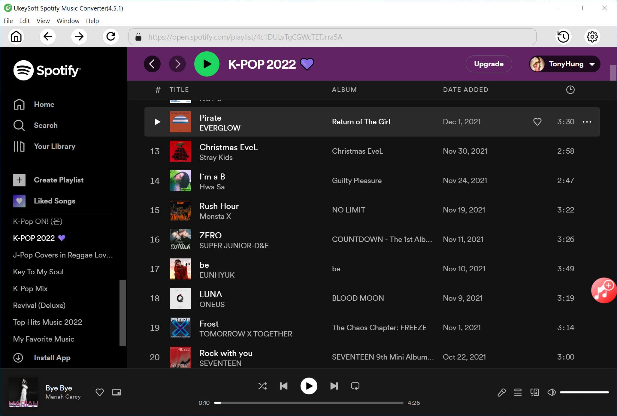 browse spotify list