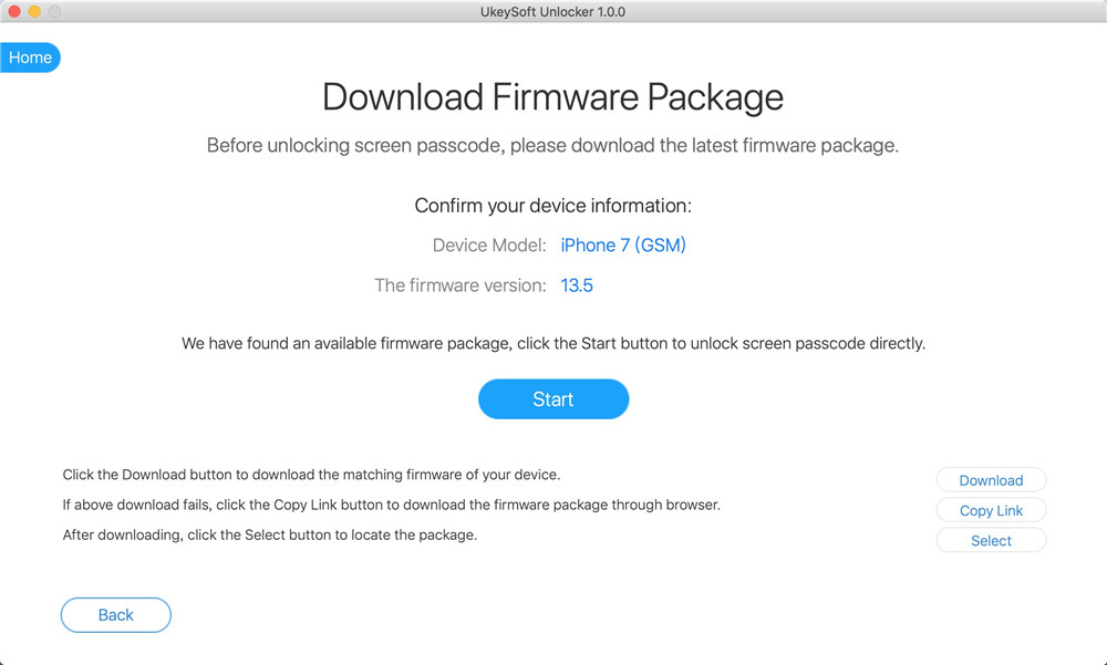 firmware paketini indir