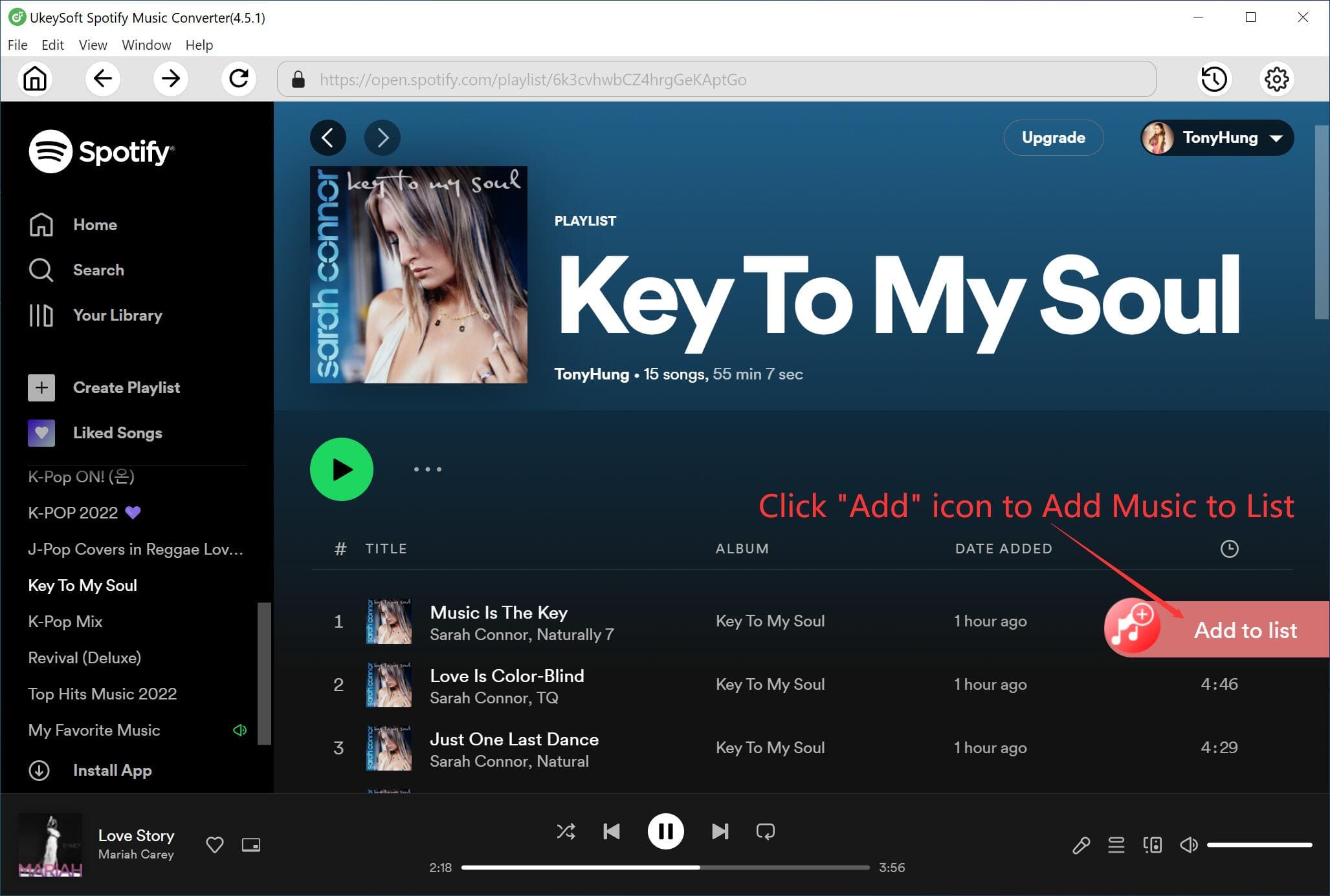 seret dan lepaskan lagu spotify