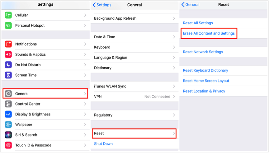 fabrieksreset iphone zonder itunes