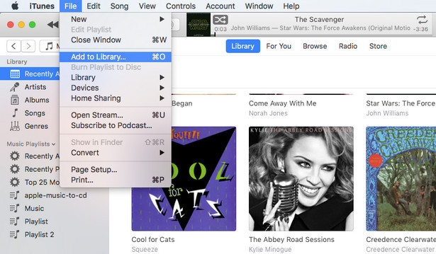 นำเข้า spotify ไปยัง iTunes