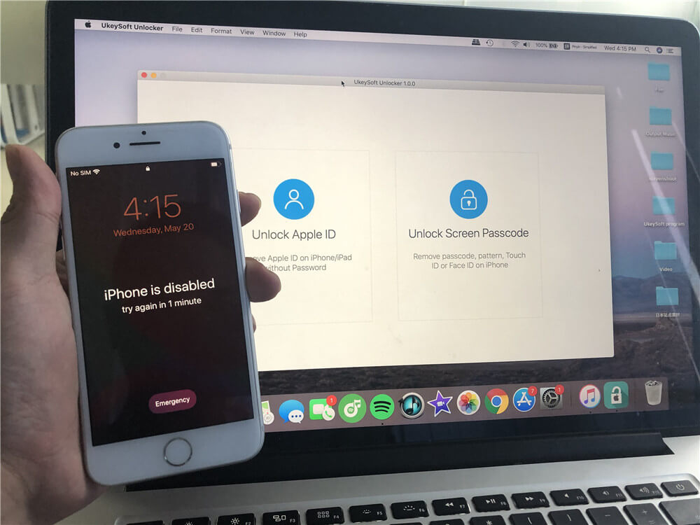 unlock iPhone with locked screen