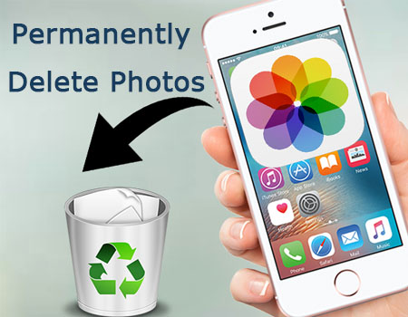 permanently delete photos on iphone