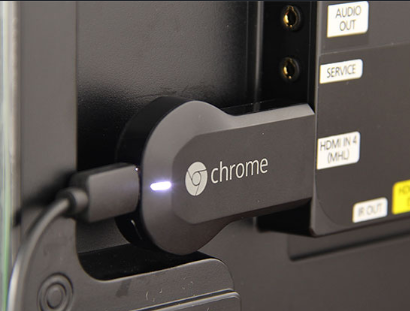 plug Chromecast into TV