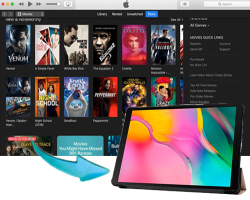 نقل أفلام iTunes إلى جهاز Android اللوحي