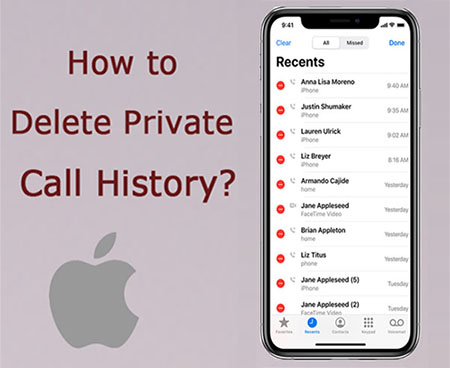 delete call history on iphone