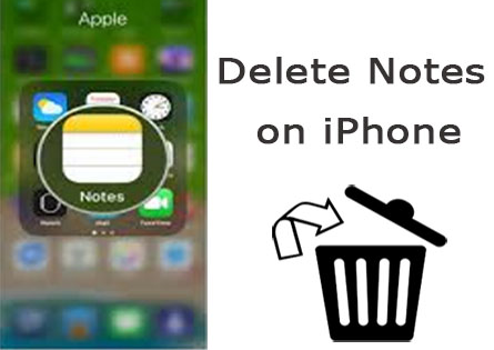 delete notes on iphone